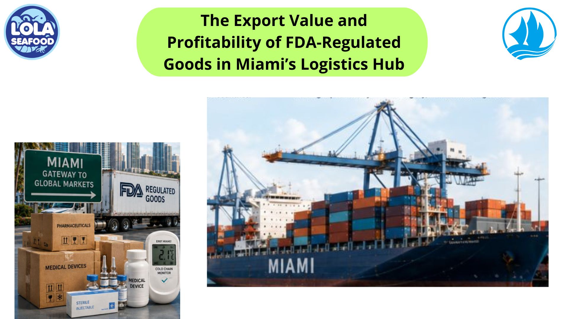 The Export Value and Profitability of FDA-Regulated Goods in Miami’s Logistics Hub